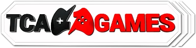 TCA Games Logotipo Vermelho e Preto