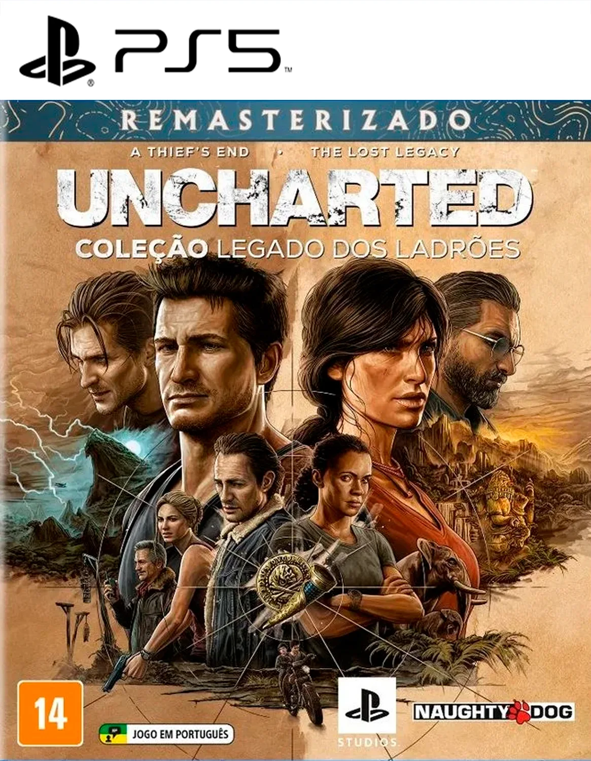 Capa UNCHARTED Coleção Legado dos Ladrões
