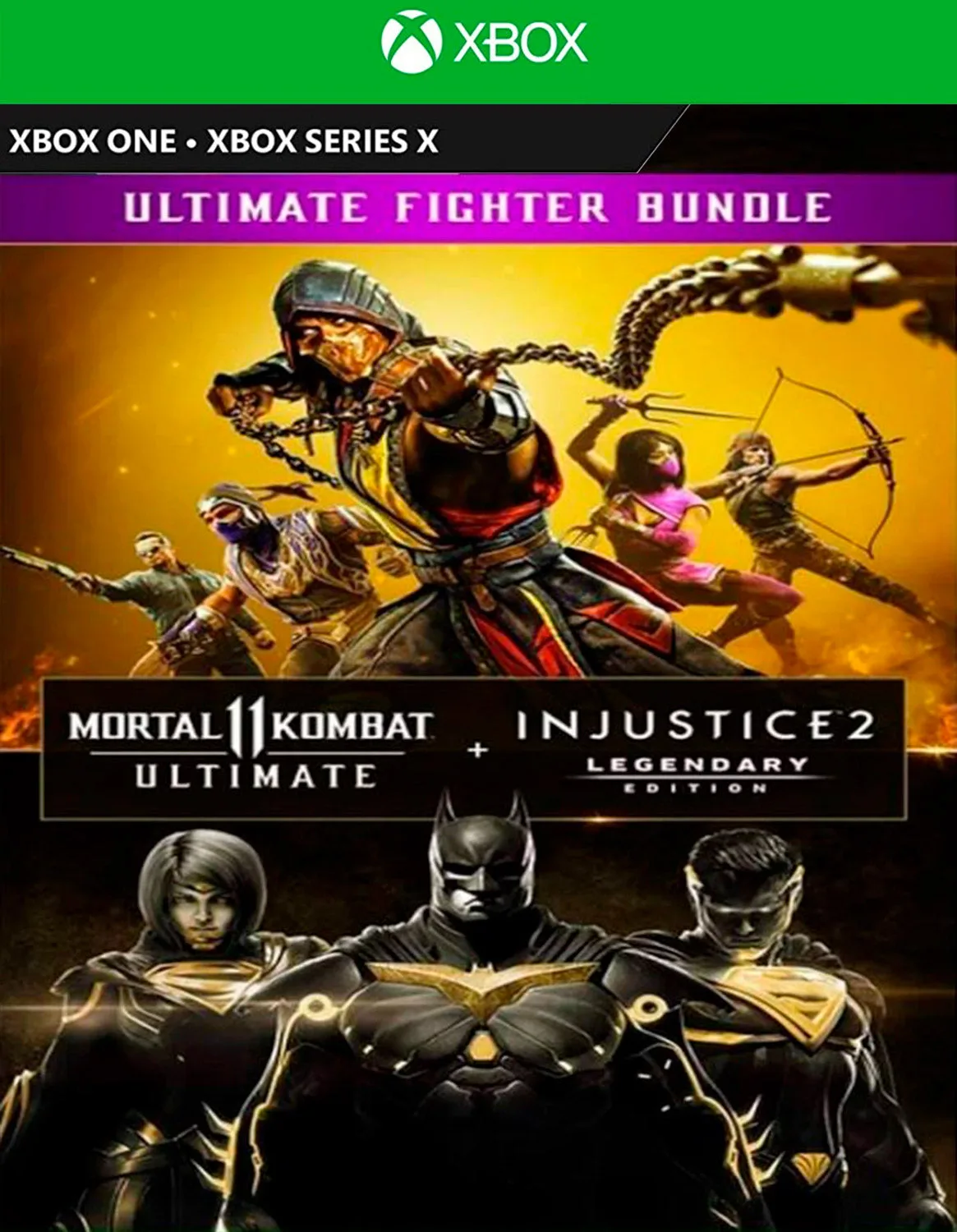 MortalKombat11Ultimate_Injustice2Edicao.jpg Mortal Kombat 11 Ultimate + Injustice 2 Edição Lendária – Xbox One Mídia Digital